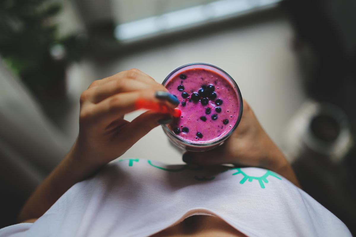 Smoothie com probióticos naturais